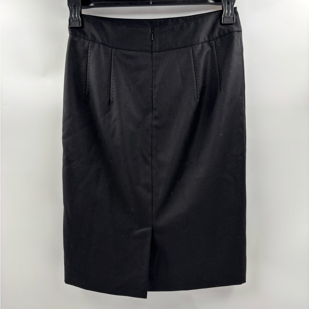 Tory Burch Women's 4 Wool Black Lace‎ Knee-length Pencil Skirt - Picture 5 of 5